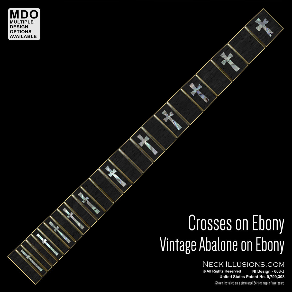 Crosses on Ebony