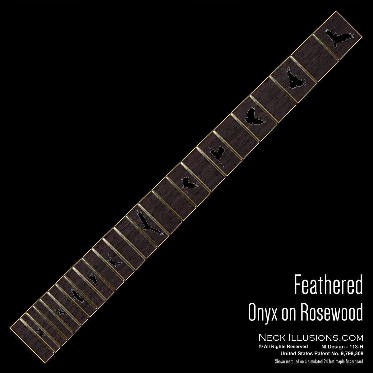 Feathered on Rosewood