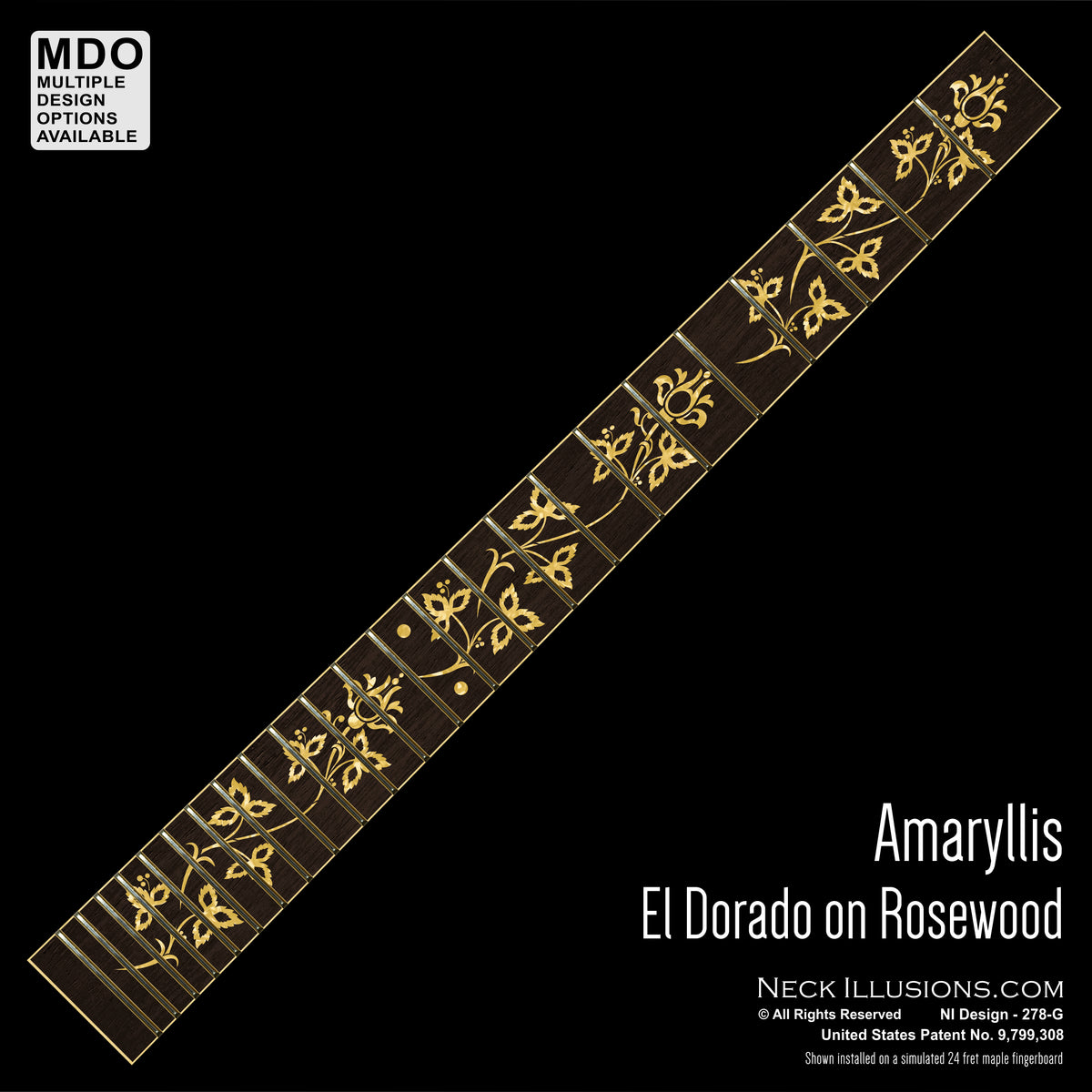 Amaryllis on Rosewood