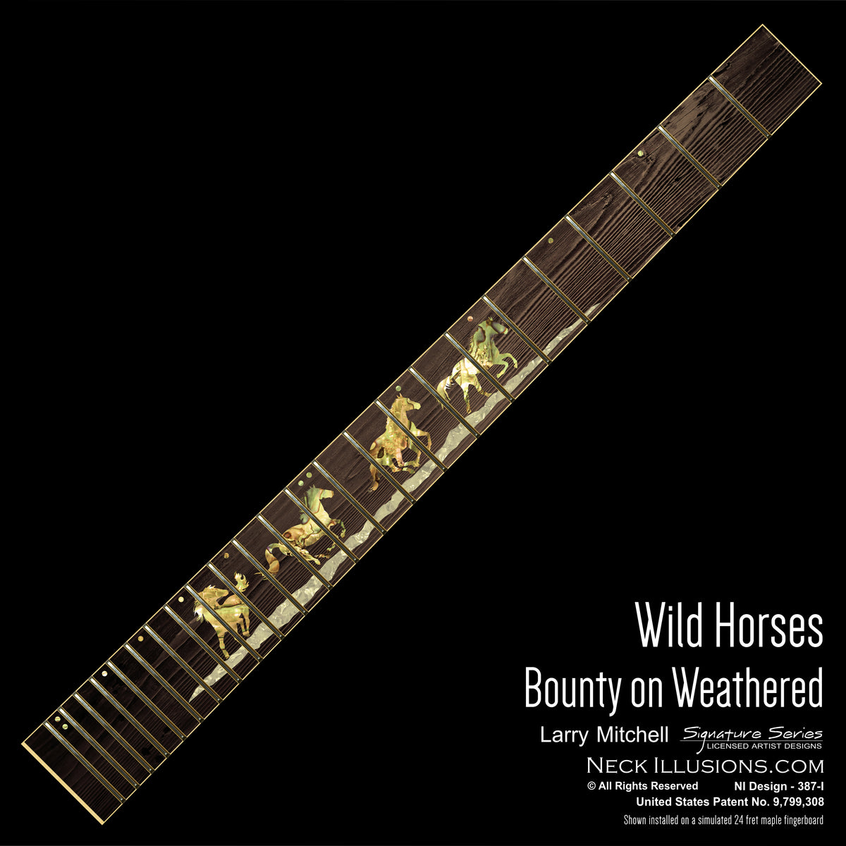 Larry Mitchell - Wild Horses on Weathered