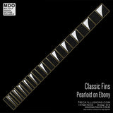 Classic Shark Fins on Ebony