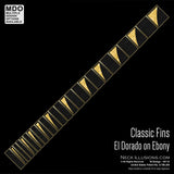 Classic Shark Fins on Ebony