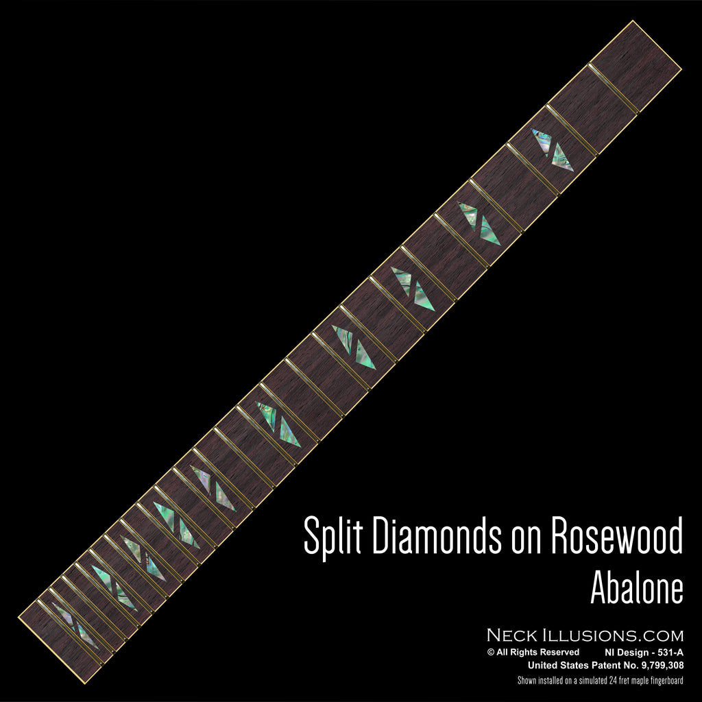 Split Diamonds on Rosewood