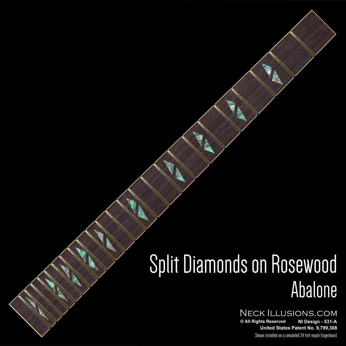Split Diamonds on Rosewood