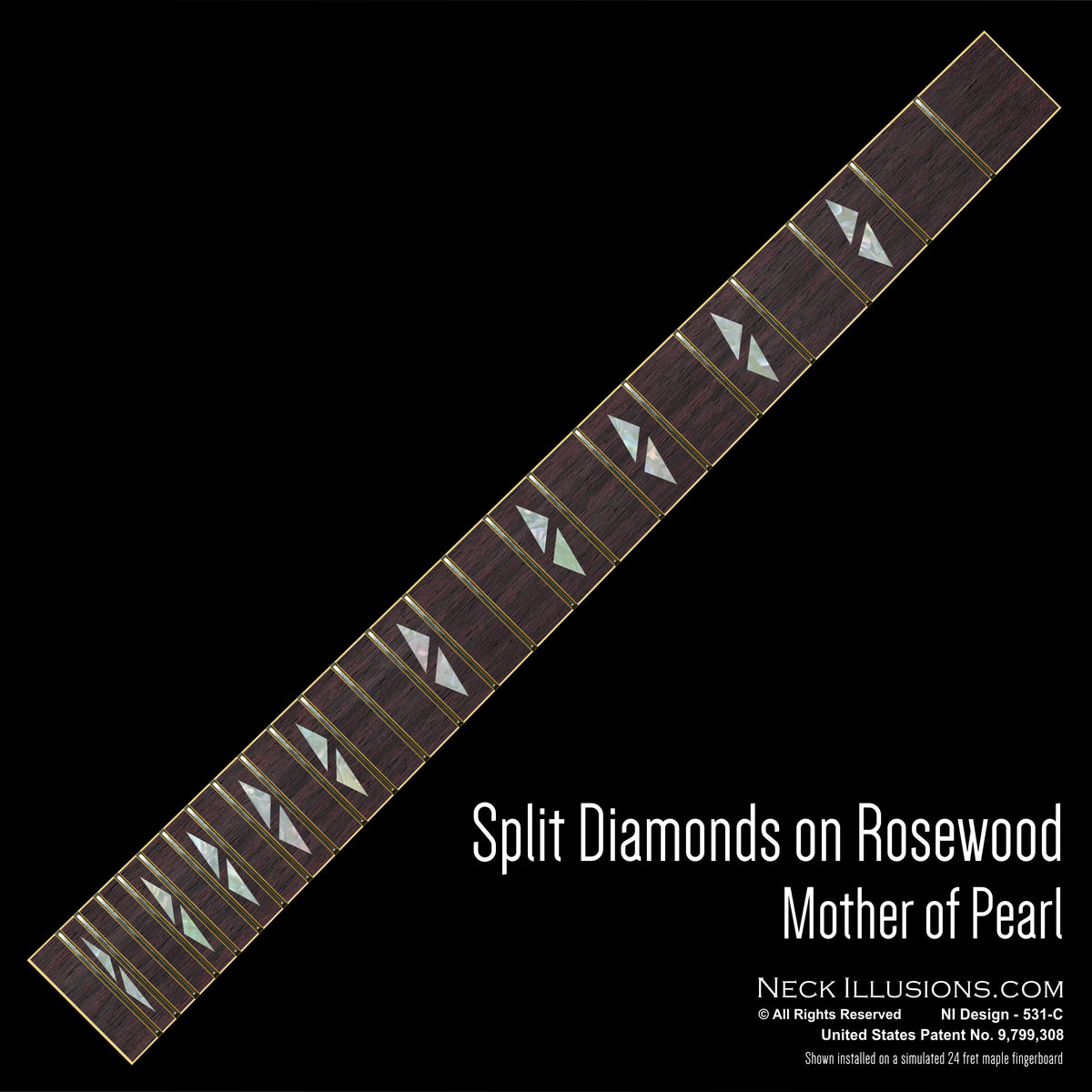 Split Diamonds on Rosewood