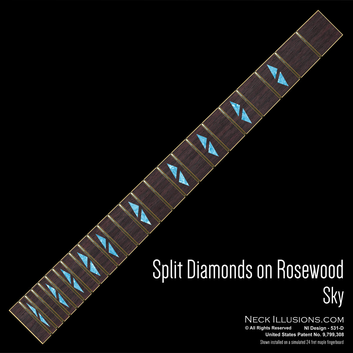 Split Diamonds on Rosewood