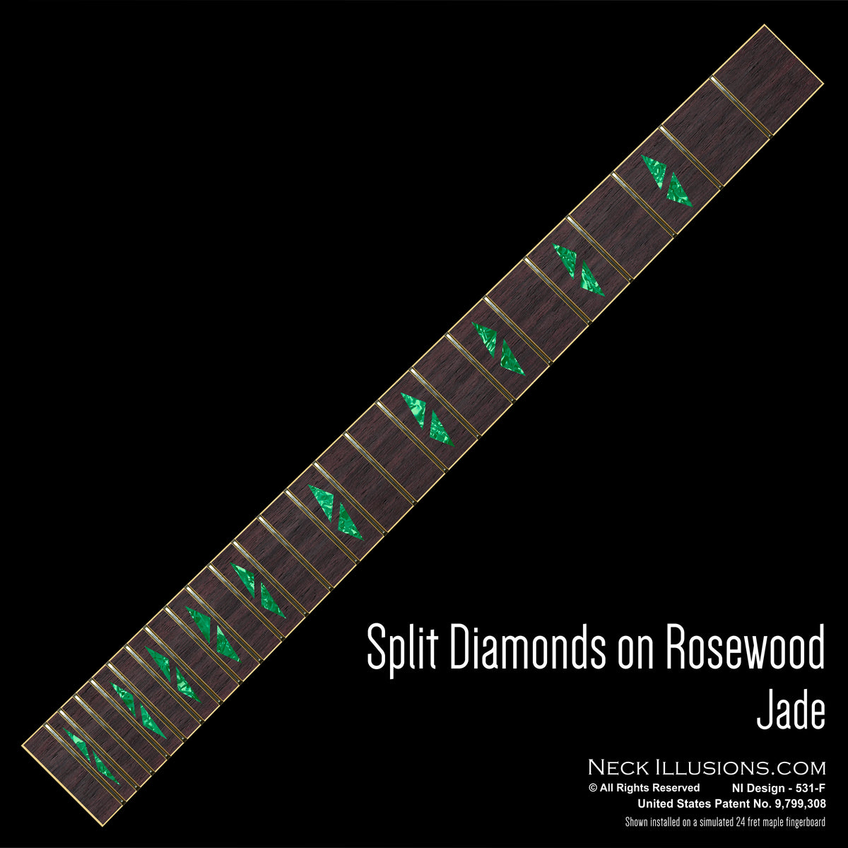 Split Diamonds on Rosewood