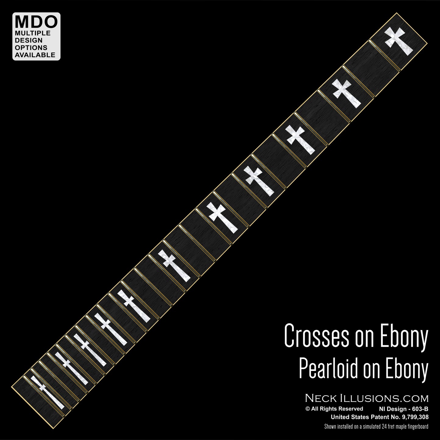 Crosses on Ebony
