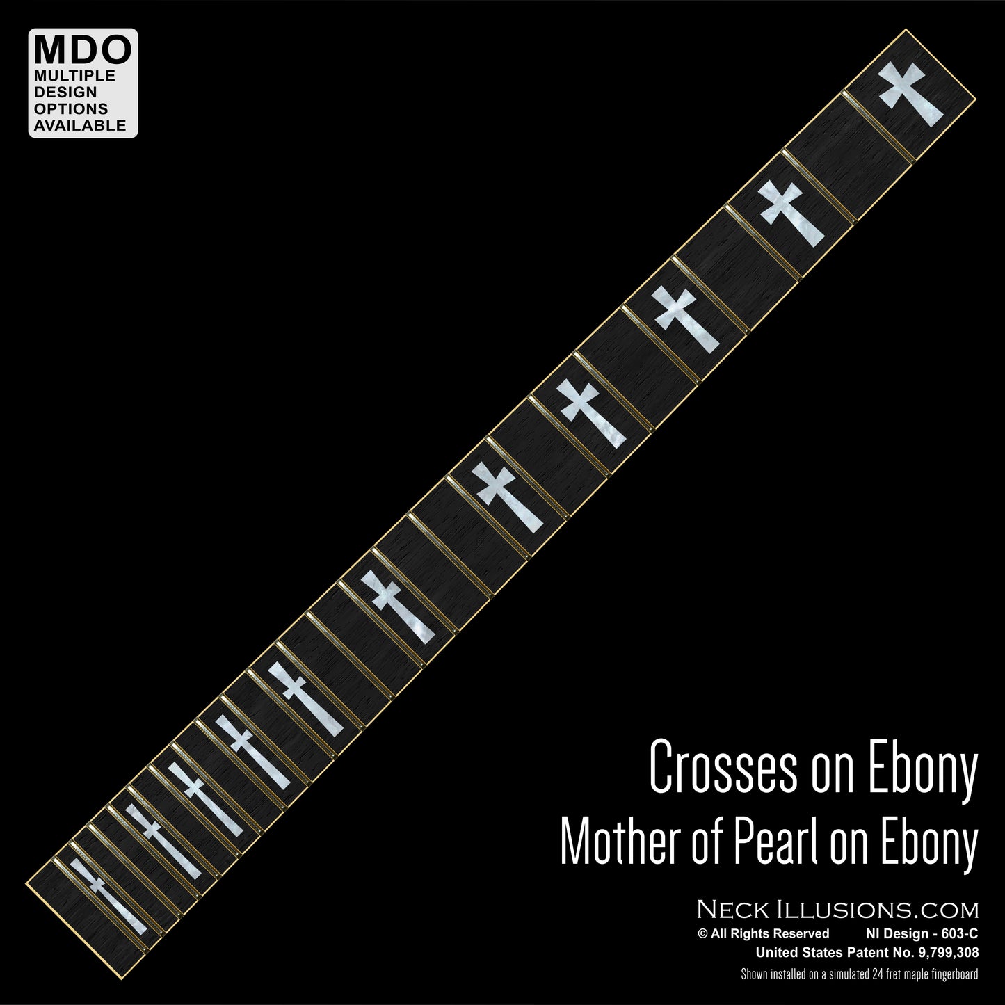 Crosses on Ebony