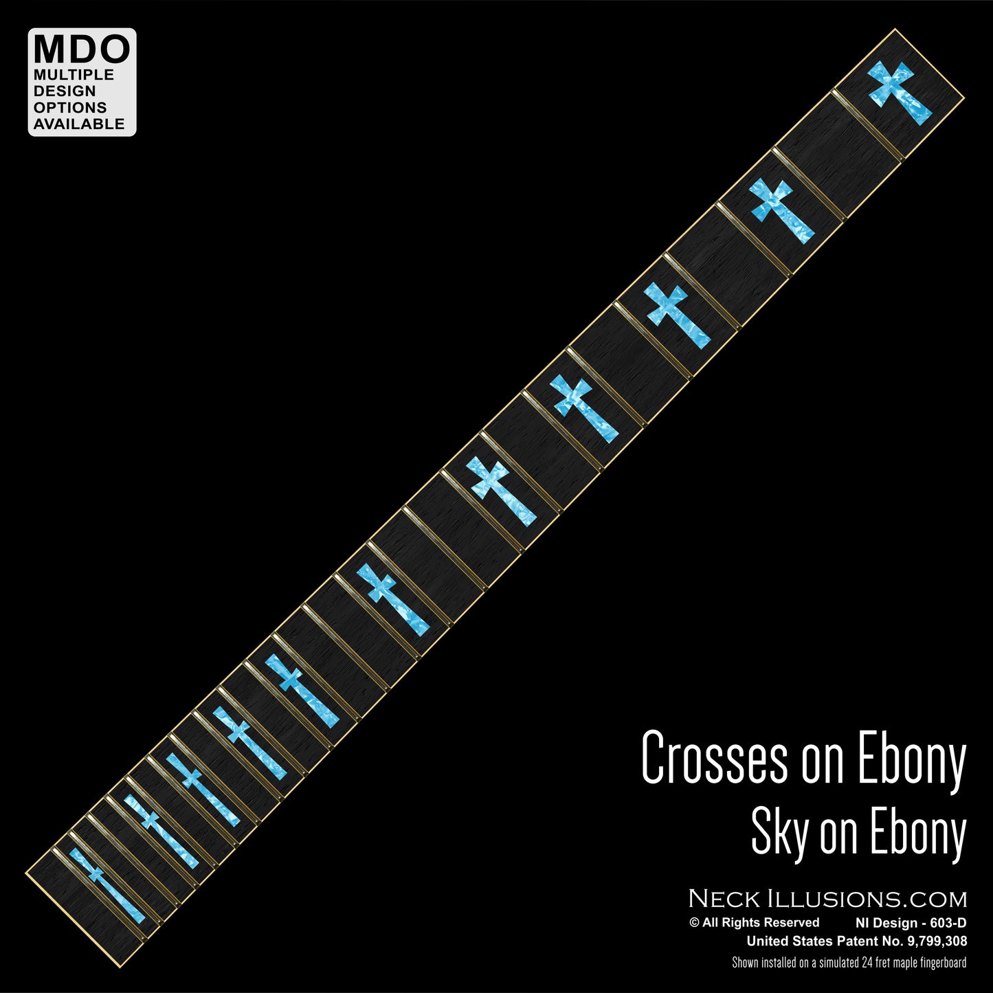 Crosses on Ebony