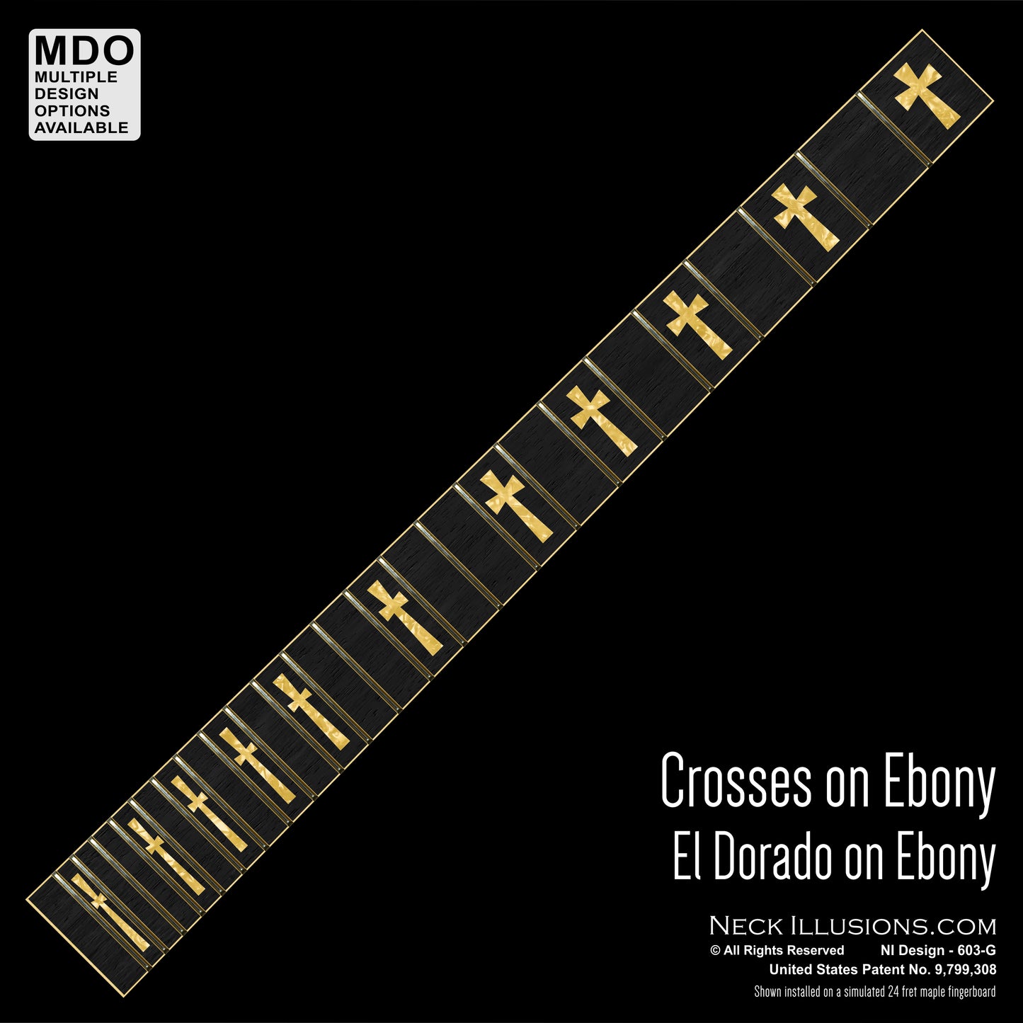 Crosses on Ebony