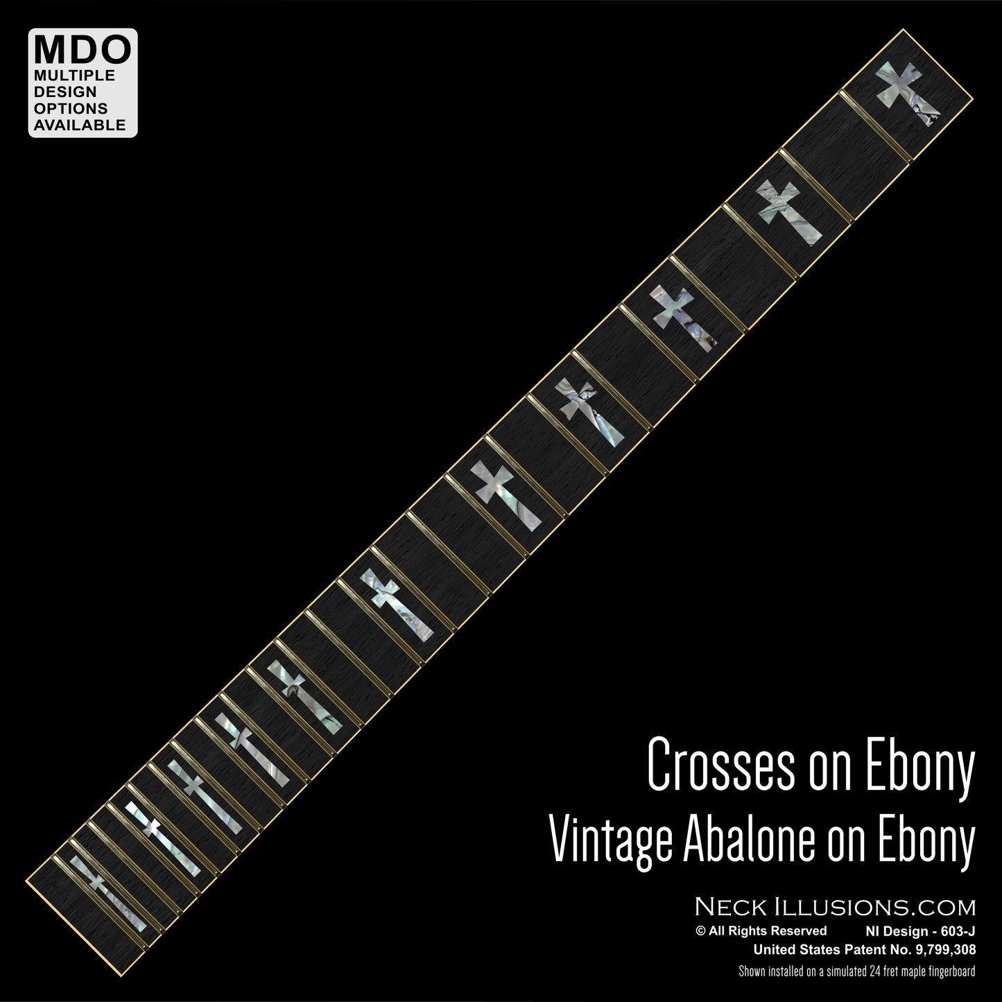 Crosses on Ebony