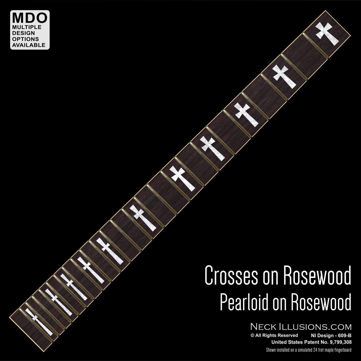 Crosses on Rosewood