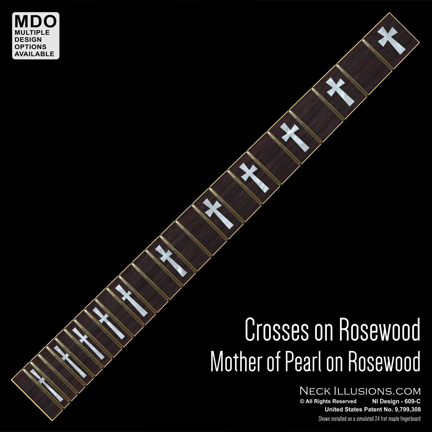 Crosses on Rosewood