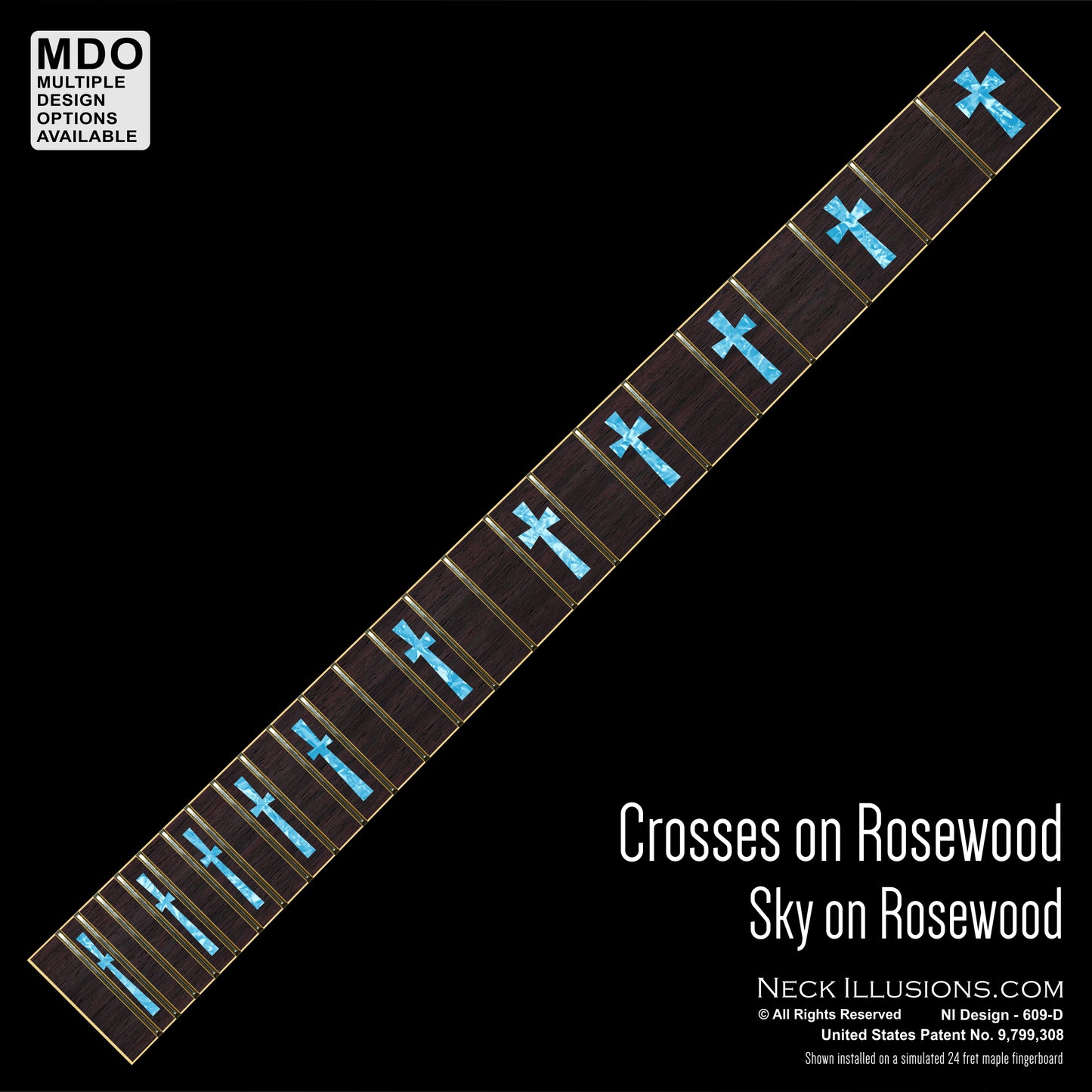 Crosses on Rosewood