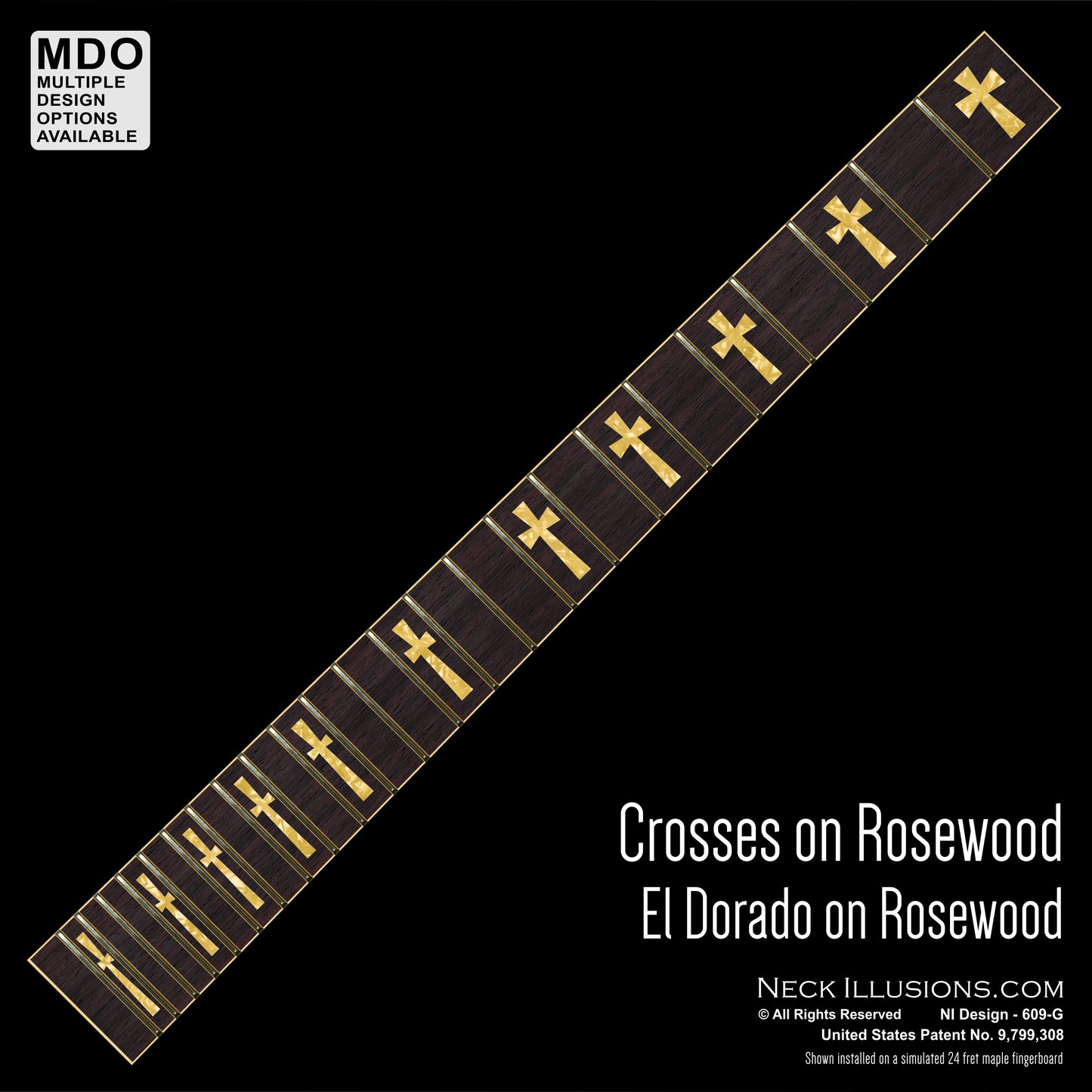 Crosses on Rosewood