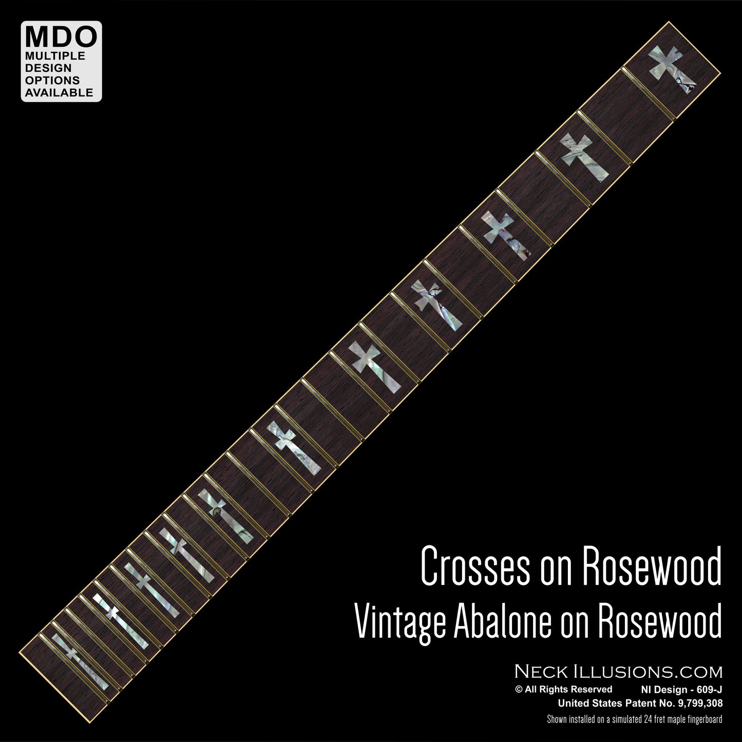 Crosses on Rosewood