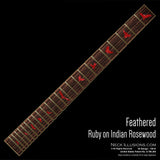 Feathered on Indian Rosewood