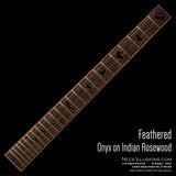 Feathered on Indian Rosewood