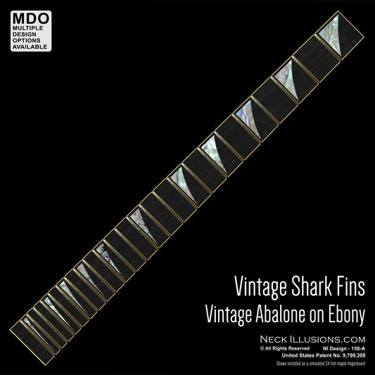 Vintage Shark Fins on Ebony