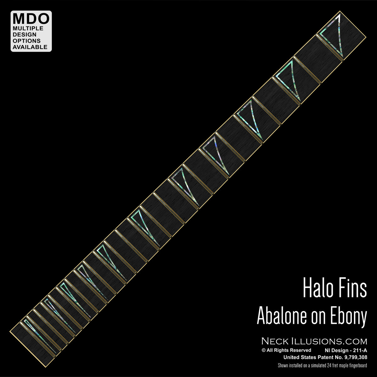 Halo Fins on Ebony