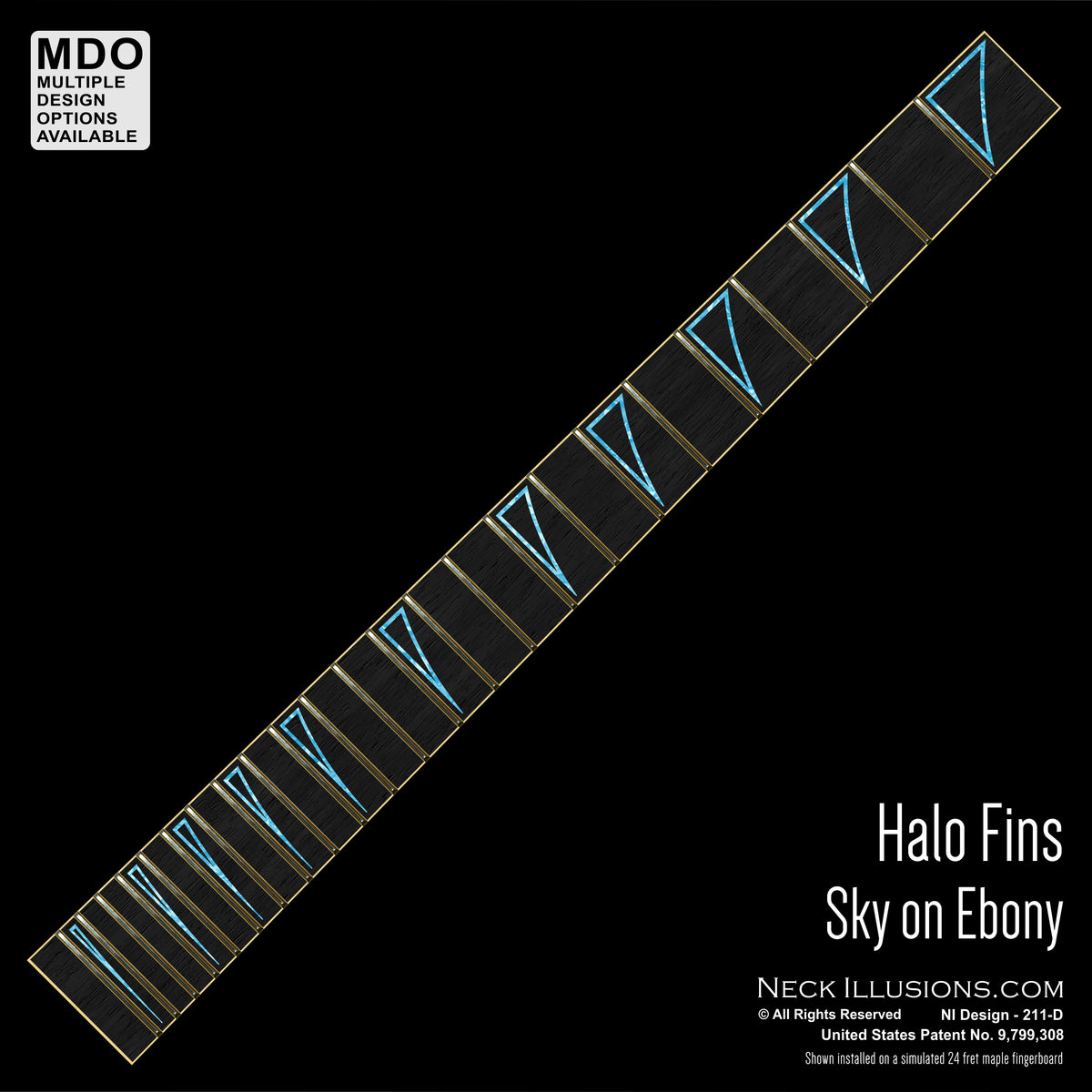 Halo Fins on Ebony