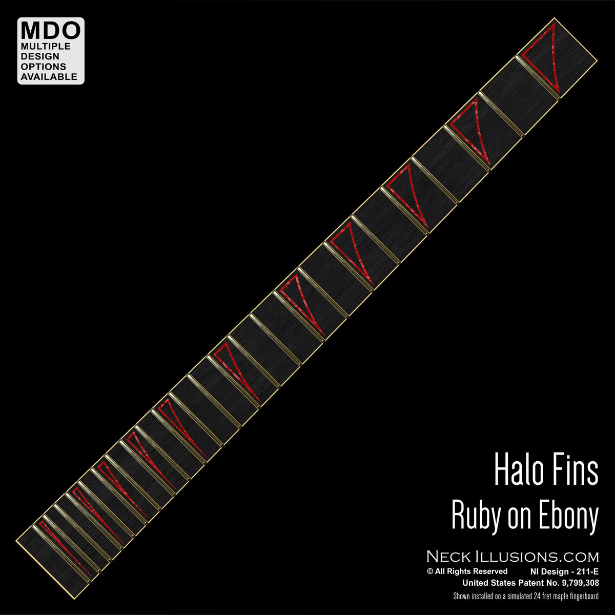 Halo Fins on Ebony