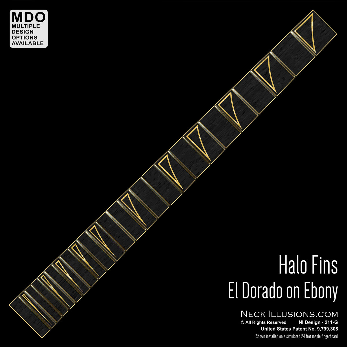 Halo Fins on Ebony