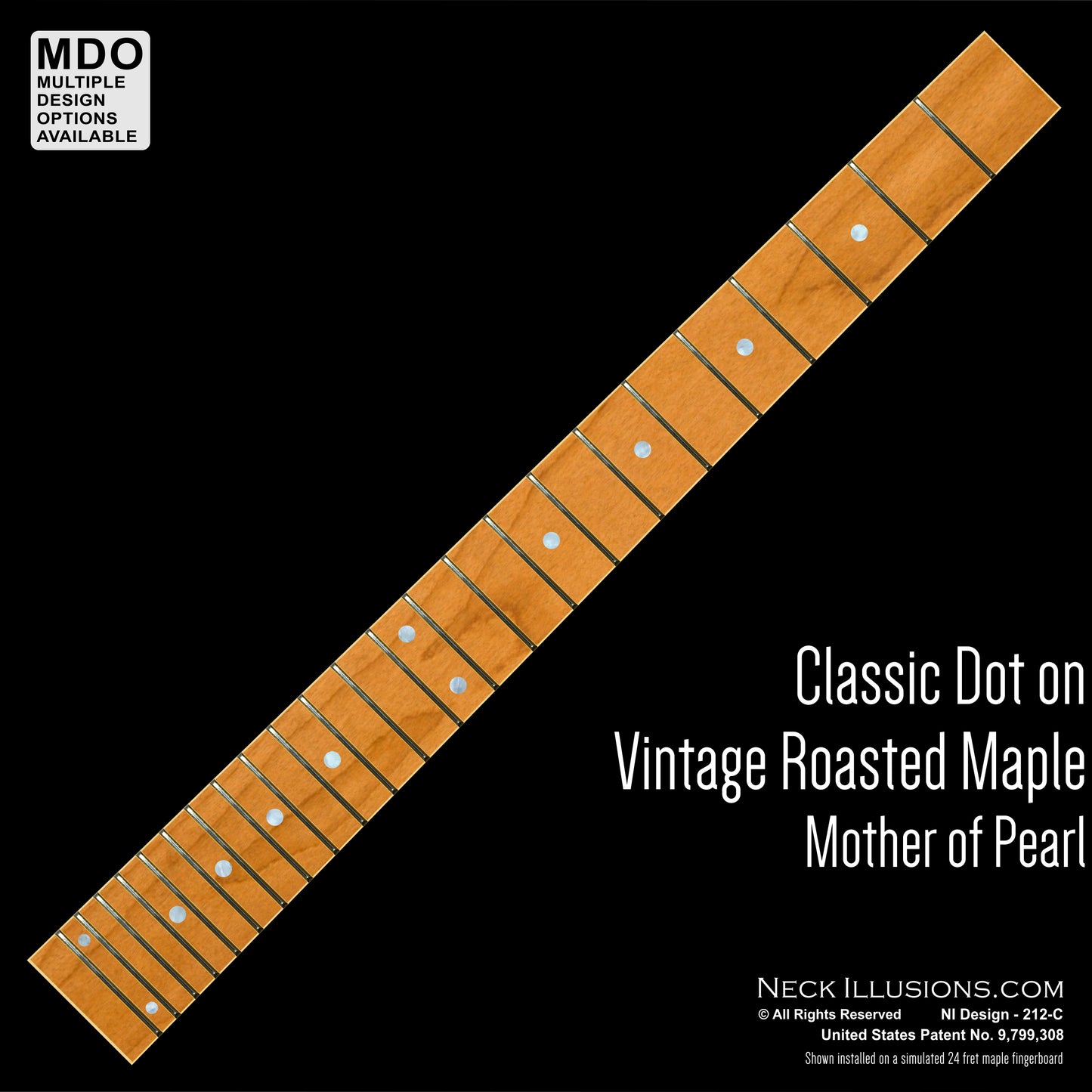 Classic Dot on Roasted Vintage Maple