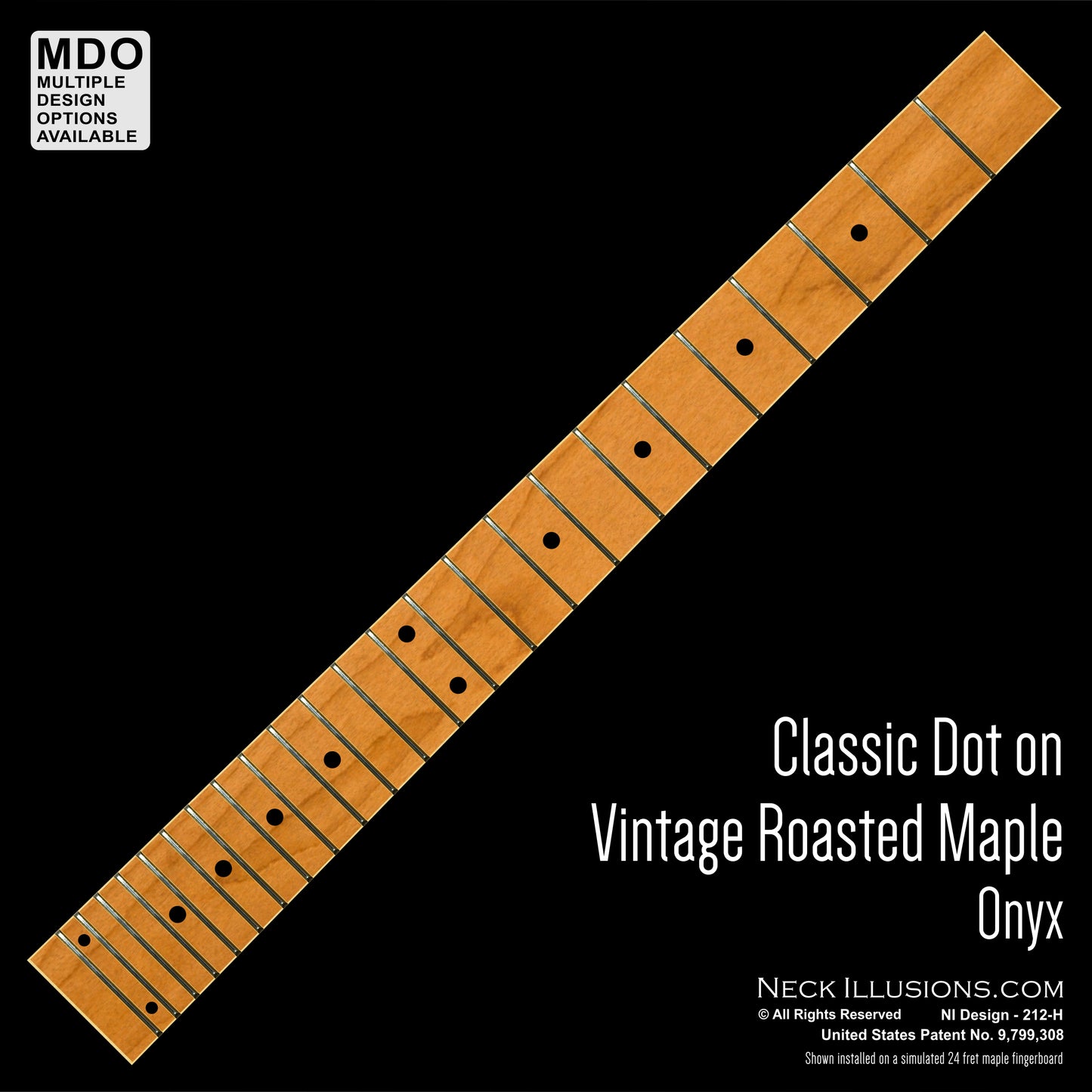 Classic Dot on Roasted Vintage Maple
