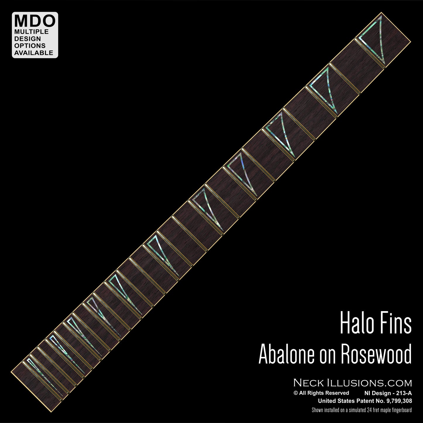 Halo Fins on Rosewood