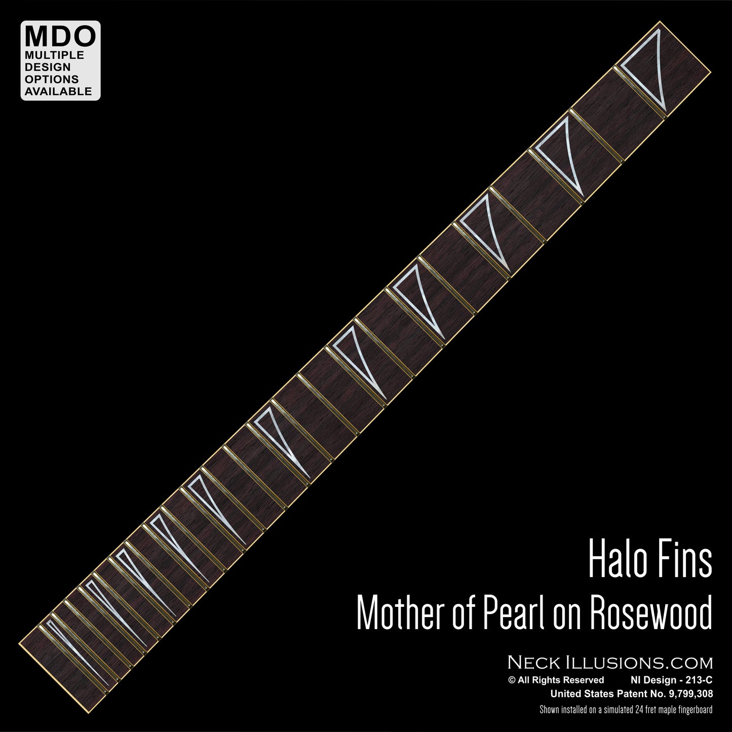 Halo Fins on Rosewood