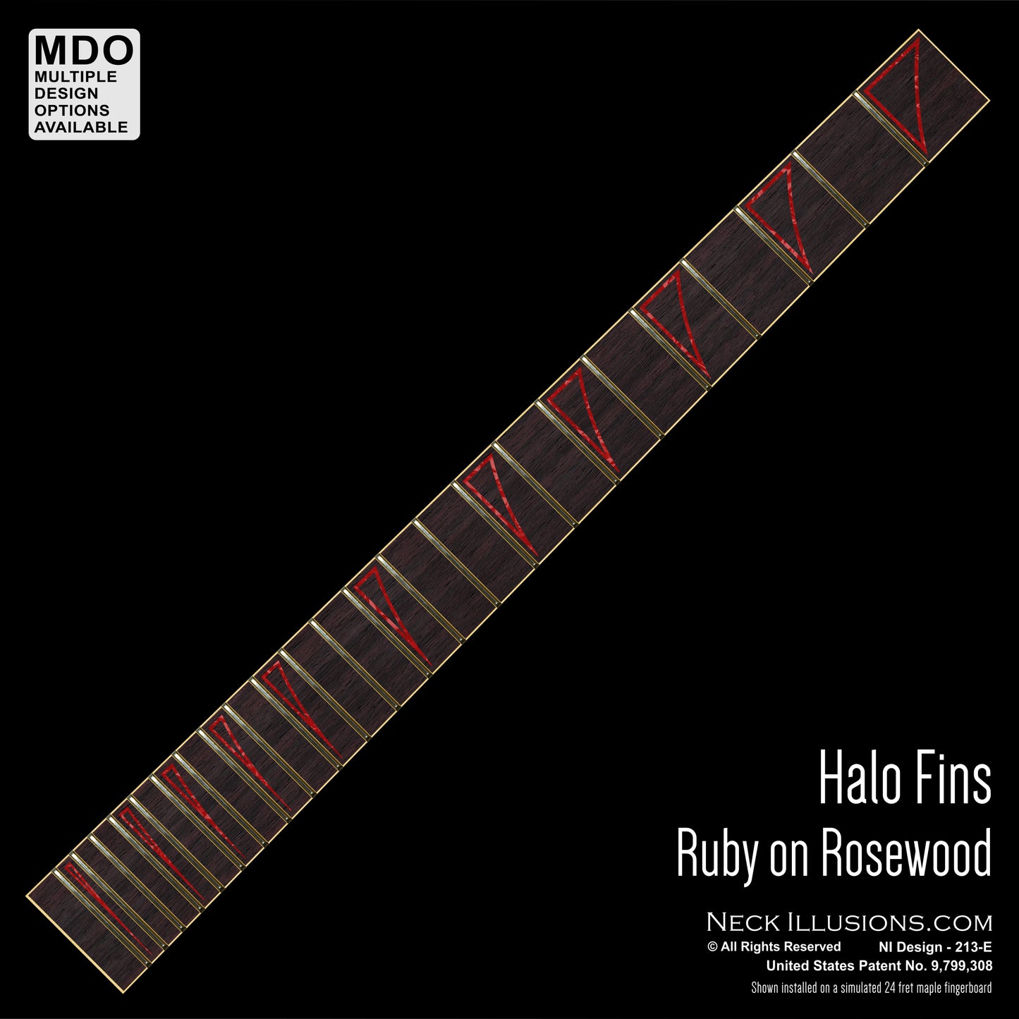 Halo Fins on Rosewood