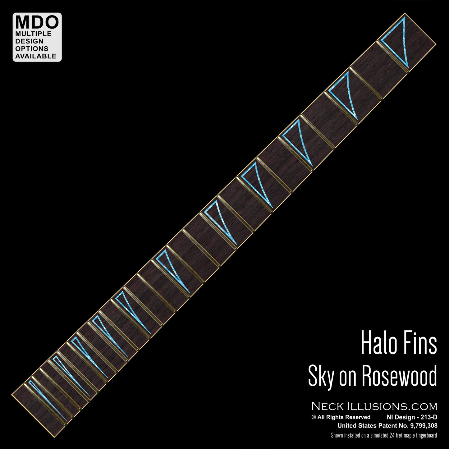 Halo Fins on Rosewood