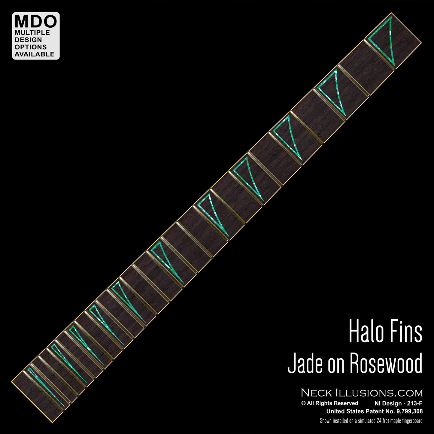 Halo Fins on Rosewood