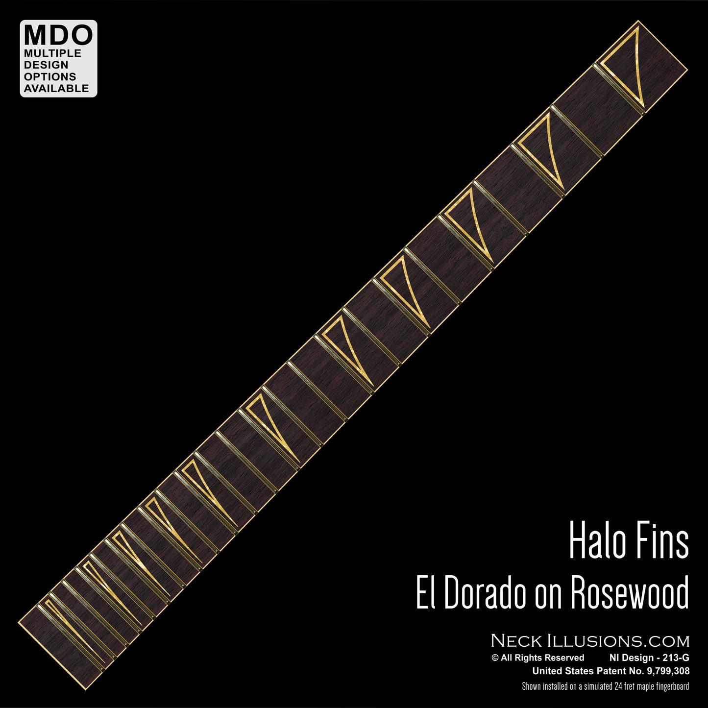 Halo Fins on Rosewood