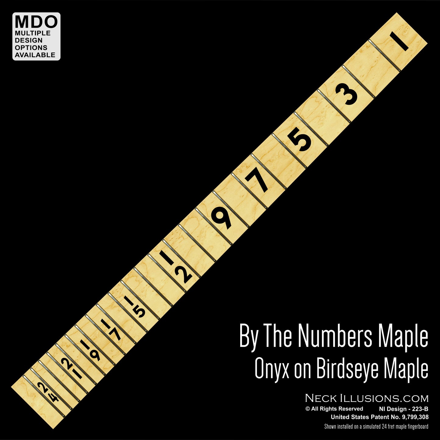 By the Numbers - Onyx on Maple