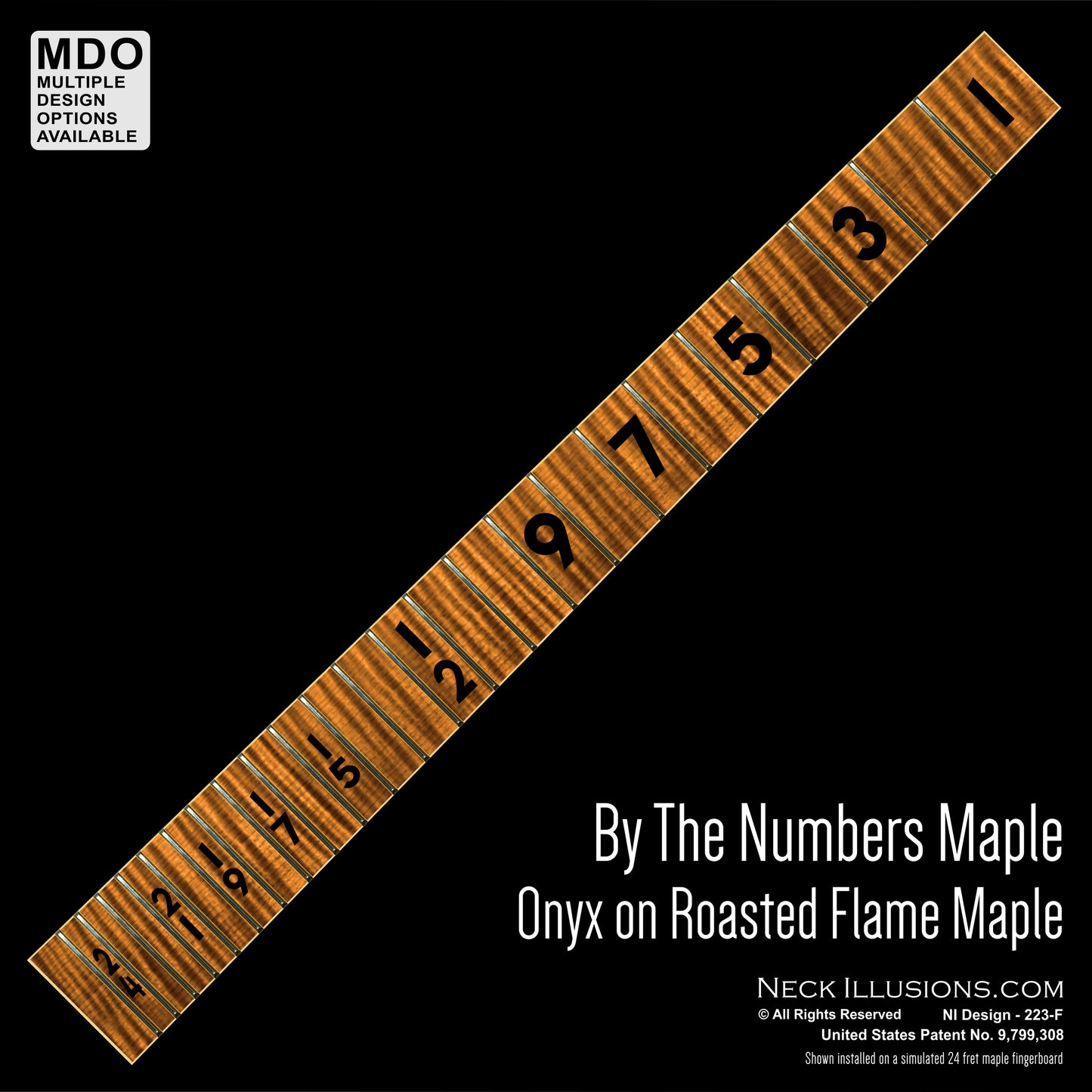 By the Numbers - Onyx on Maple