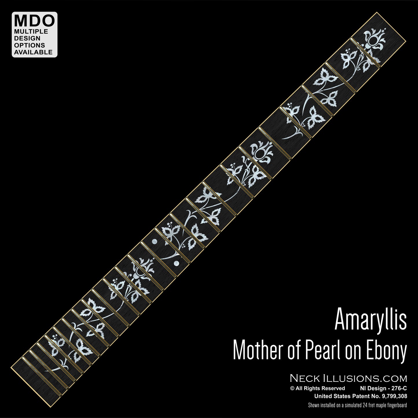 Amaryllis on Ebony