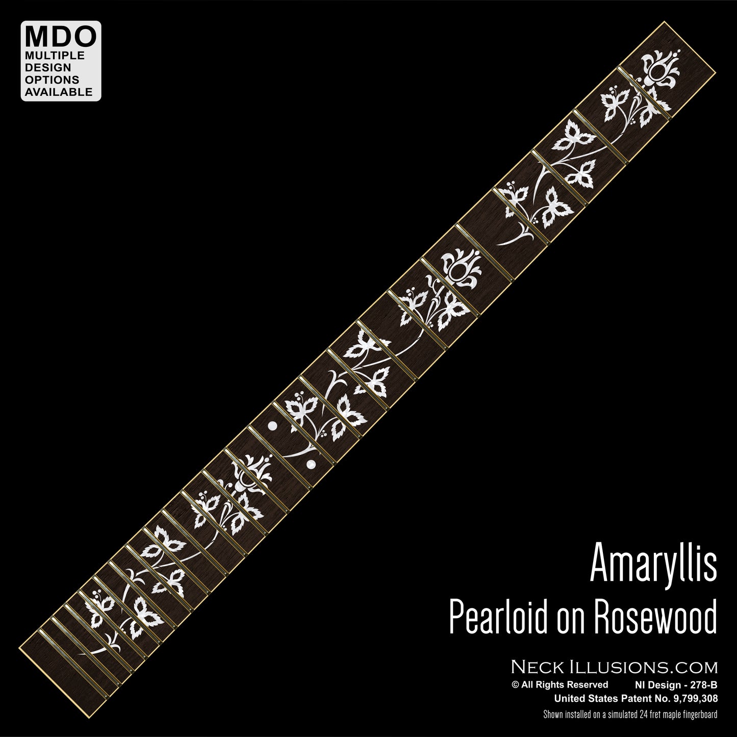 Amaryllis on Rosewood
