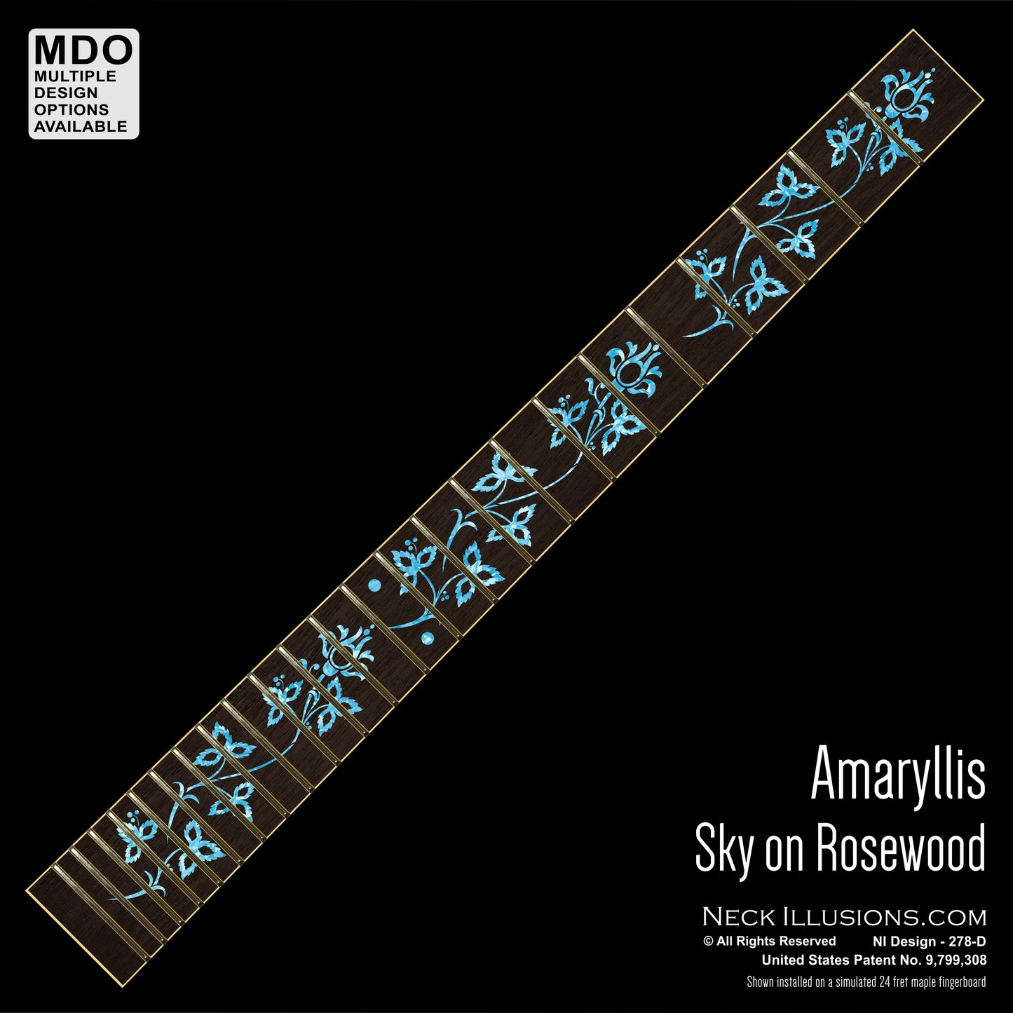 Amaryllis on Rosewood