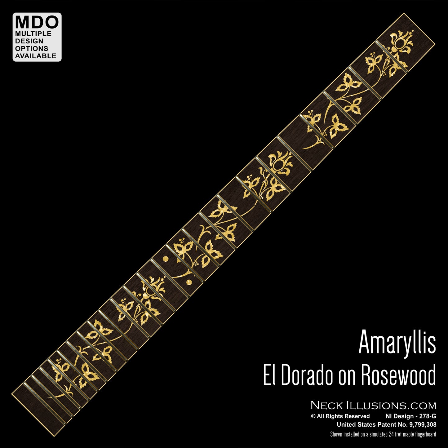 Amaryllis on Rosewood