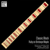 Classic Blocks on Birdseye Maple