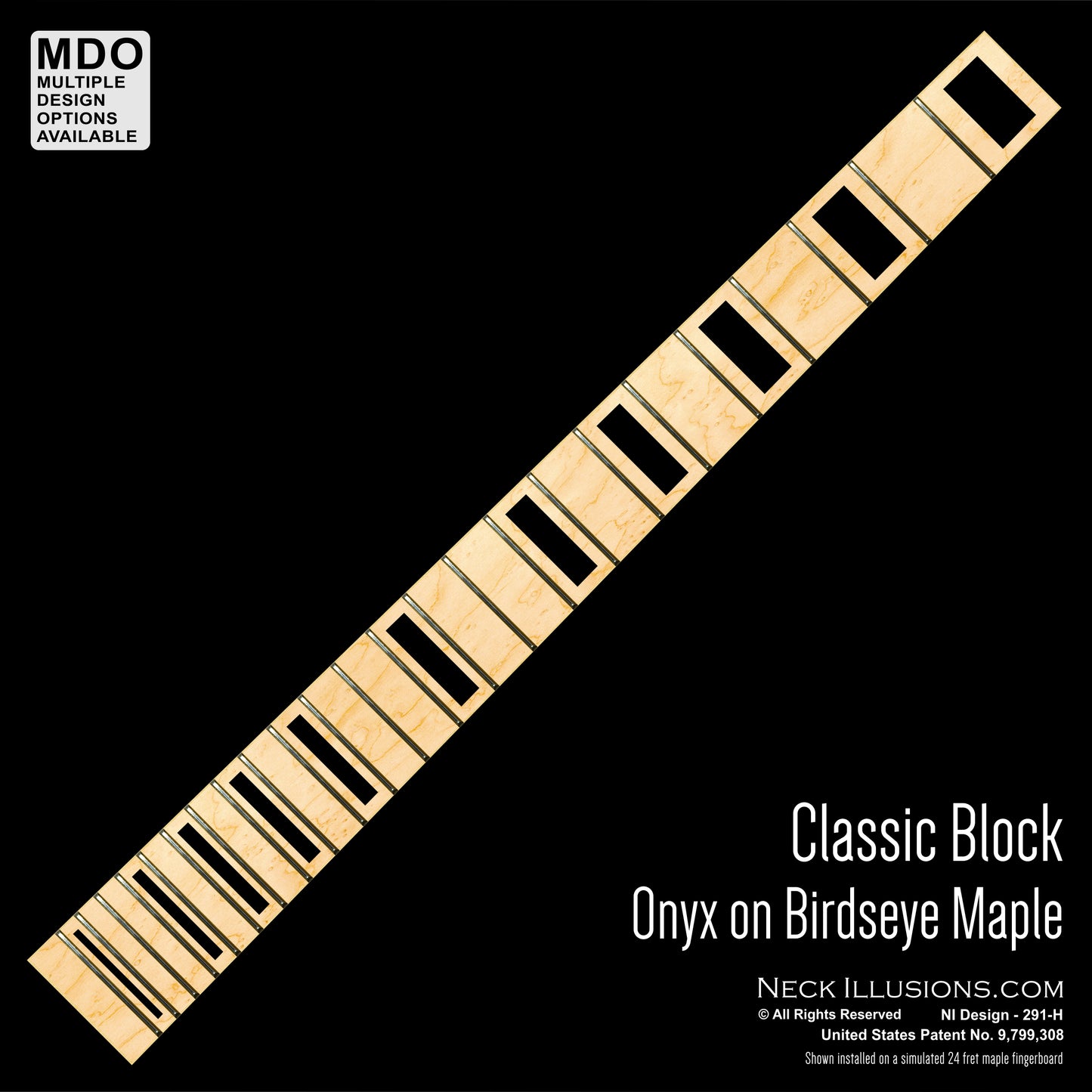 Classic Blocks on Birdseye Maple