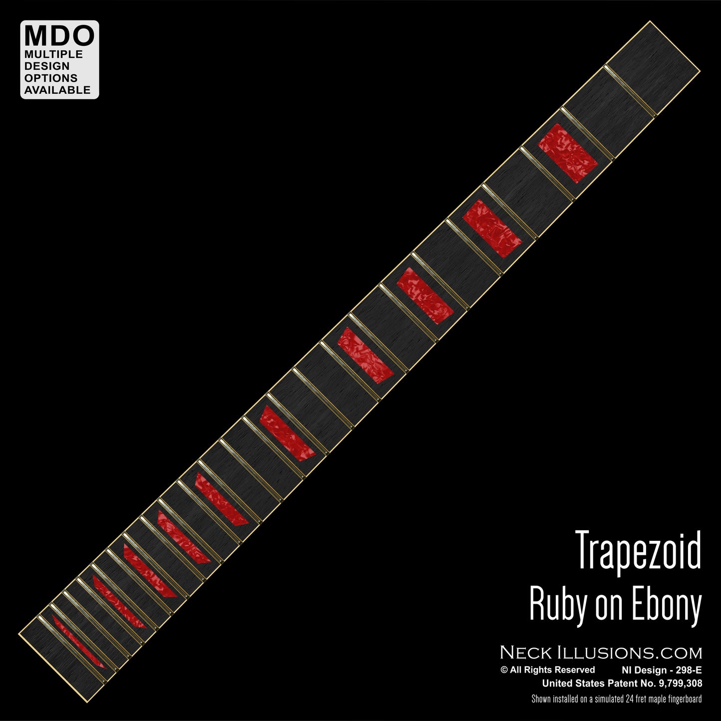 Trapezoid on Ebony