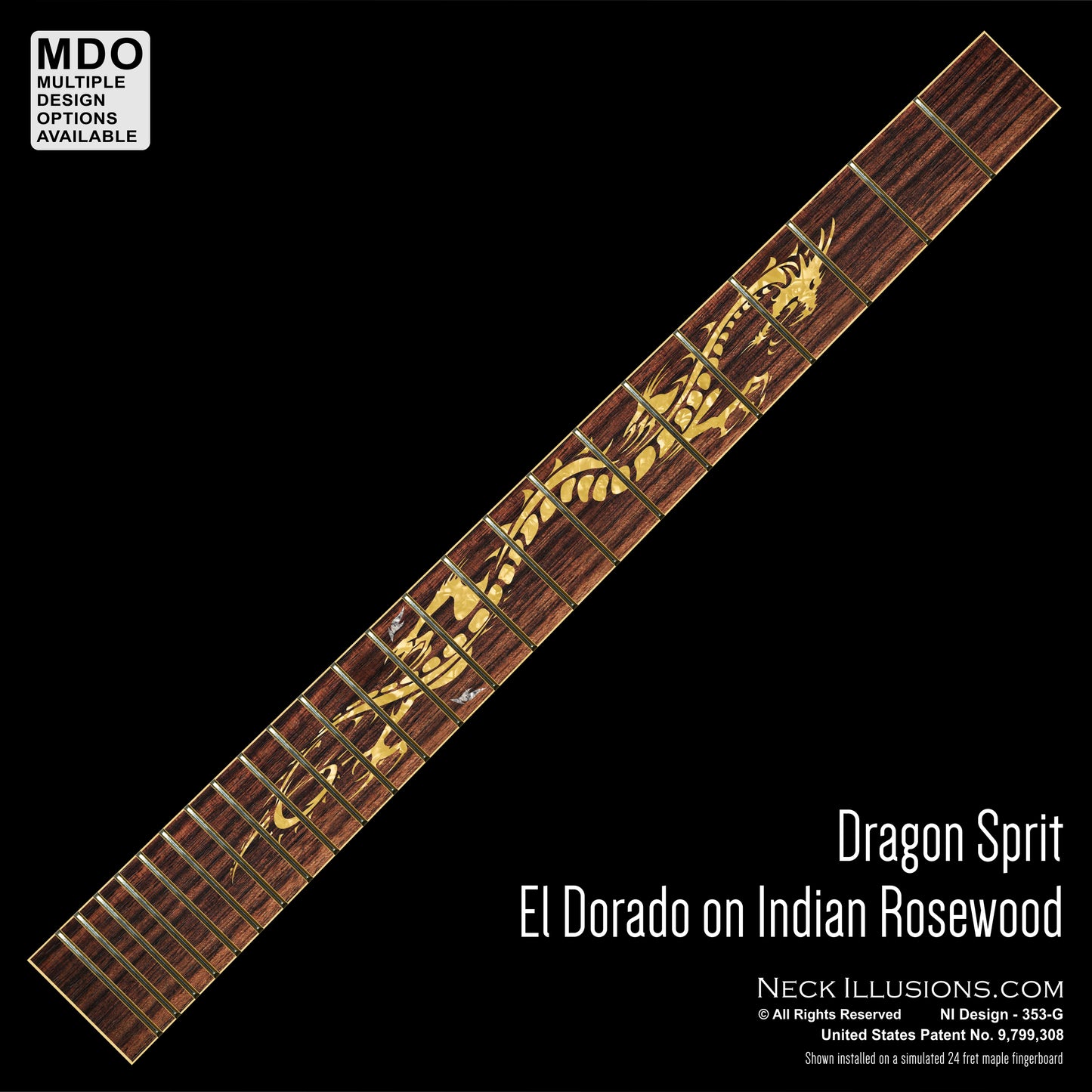 Dragon Spirit on Indian Rosewood