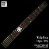 Winter Rose on Ebony