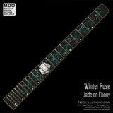 Winter Rose on Ebony