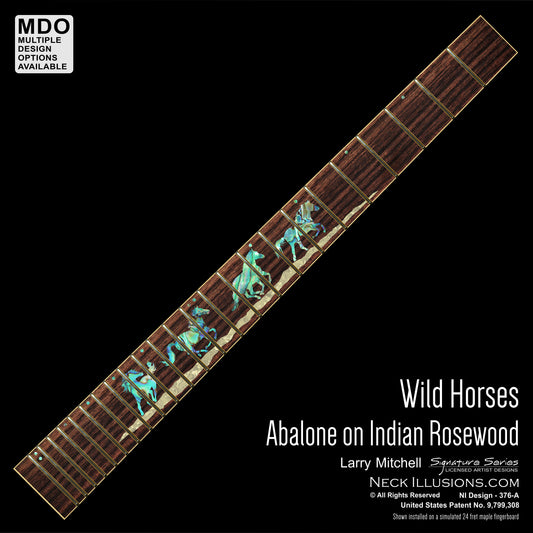 Larry Mitchell - Wild Horses on Indian Rosewood