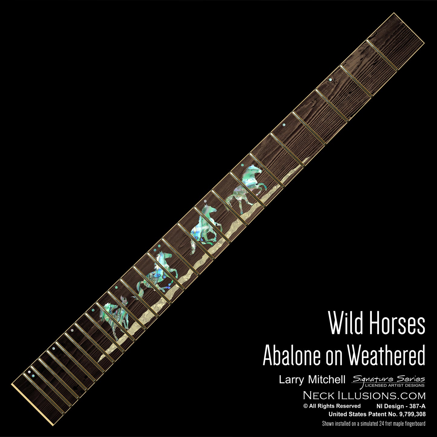 Larry Mitchell - Wild Horses on Weathered